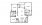 The Yucca - 3 bedroom floorplan layout with 2 baths and 1300 square feet.